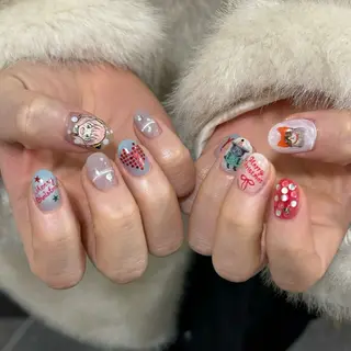 ネイル パラあり！フィルイン 美フォルムのネイルデザイン