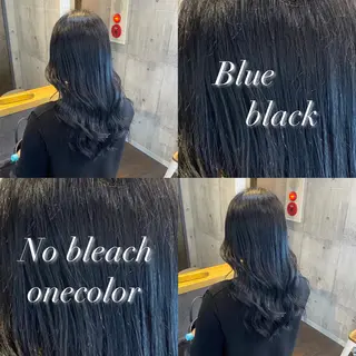 セミロング 透明感ハイトーン カラー🦋🌧希咲のヘアスタイル