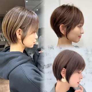 ショート カラー RYU/レイヤー /透明感艶カラーのヘアスタイル