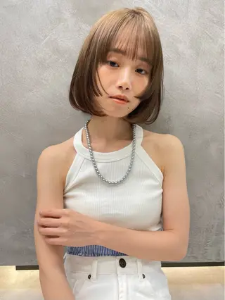 ミディアム くどうももか 浦和　ショート　ボブのヘアスタイル