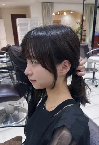 セミロング 🎀艶髪ガーリーカラ ー/miruki🪽のヘアスタイル