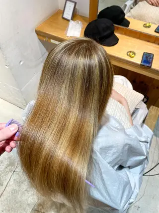 セミロング 🌈新宿縮毛矯正 No.1 SORAのヘアスタイル