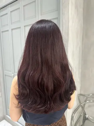 セミロング カラー 艶髪/縮毛矯正 特化　ヒトシのヘアスタイル