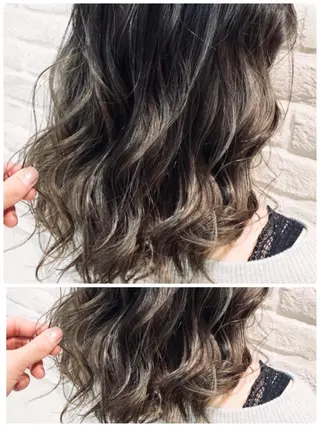 セミロング 白井 秀太郎のヘアスタイル