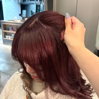 ロング カラー 暖色🍇/透明感/ 髪質改善/YUIKOのヘアスタイル