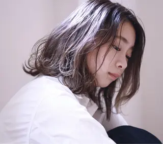 ミディアム 髪質改善・縮毛矯正/ 下村陽平のヘアスタイル