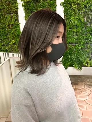 ミディアム カラー ハイライトNo.1☆ ゆうのヘアスタイル