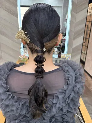 セミロング ヘアアレンジ SHANTi 飯塚 ヘアセット/髪質改善のヘアスタイル