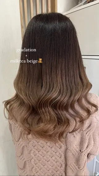 セミロング ♡🎀垢抜け透明感 カラーaomi🐇♡のヘアスタイル