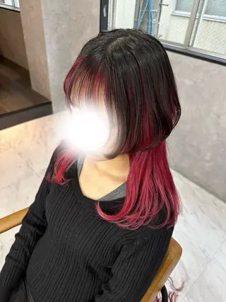 ロング カラー Mayo/ダブルカラ メンズカット/カラーのヘアスタイル