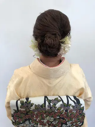 ヘアアレンジ ツノガイ エリのヘアスタイル