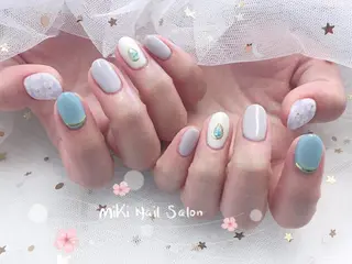 ネイル MiKi Nai池袋 長さだし得意のネイルデザイン