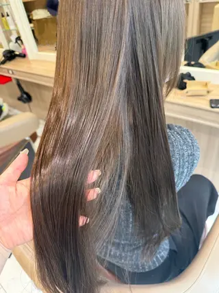 ロング カラー 韓国ヘアメイク🎀/ 縮毛矯正✨山本媛香のヘアスタイル