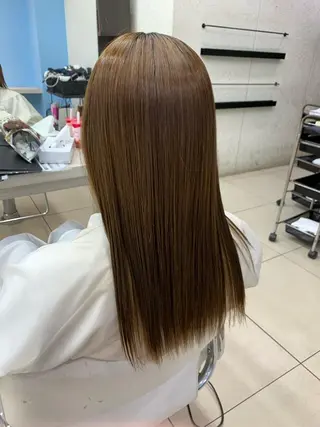 セミロング 朝ラク縮毛矯正 kiryuのヘアスタイル