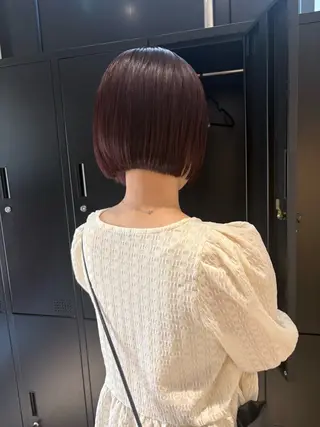 ショート カラー Yui⭐️ 透け感カラーのヘアスタイル