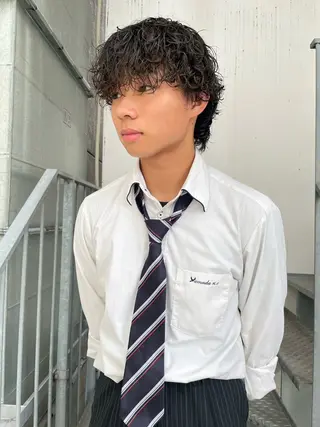 パーマ メンズ 似合わせカット🫧/ パーマ🥇/KIBEのヘアスタイル