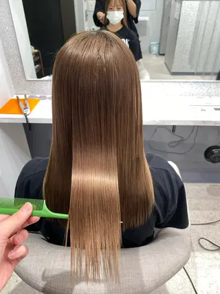 ロング カラー パーマ ヘアアレンジ meRK 京都河原町のマツエク・マツパデザイン
