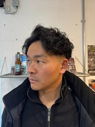 パーマ メンズ 堀 琉冴のヘアスタイル