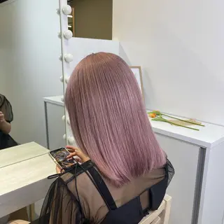 セミロング レイヤーカット/ 艶カラー/山内一暉のヘアスタイル