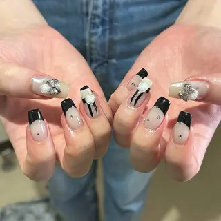 ネイル パラあり！フィルイン 美フォルムのネイルデザイン