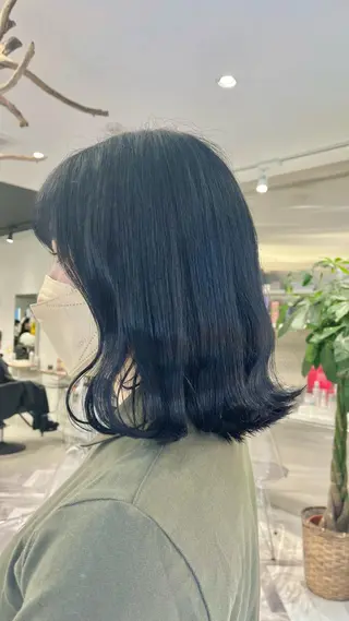 ミディアム カラー ネイル マツエク・マツパ mai🤍縮毛酸性ス トレート/アイリストのヘアスタイル