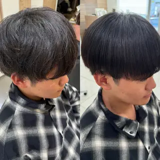ショート パーマ メンズ メンズパーマ特化/ メッシュ/薫/店長のヘアスタイル