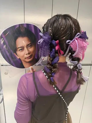 ヘアアレンジ ヘアセット🎀耳つぼ 👂💎MONAMIのヘアスタイル