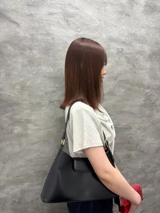 ミディアム ルプラボウ/豊川 篠島 みなみのヘアスタイル