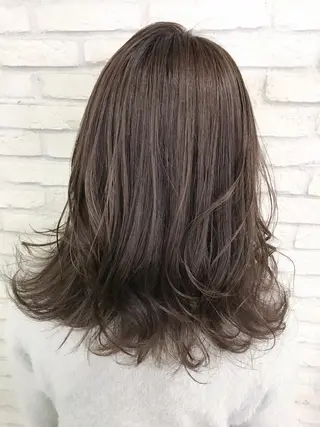 ミディアム カラー 横浜🍒ルーツカラー エクステ/RIEのヘアスタイル