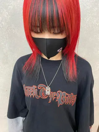 セミロング カラー 顔周りカット/透明感 カラー✂️MEIのヘアスタイル