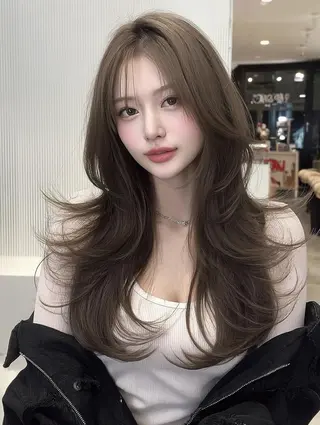 ロング 七田 英亮のヘアスタイル