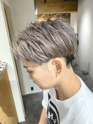 カラー メンズ メンズブリーチカラー /パーマ ごーた立川のヘアスタイル