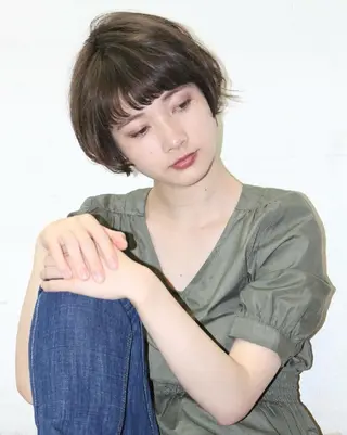 ショート カラー 大人ショートのスペシ ャリスト✨️井上雄輝のヘアスタイル
