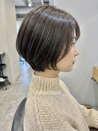 ショート 桜木町2分/くびれ /ボブ/ナチュラルのヘアスタイル