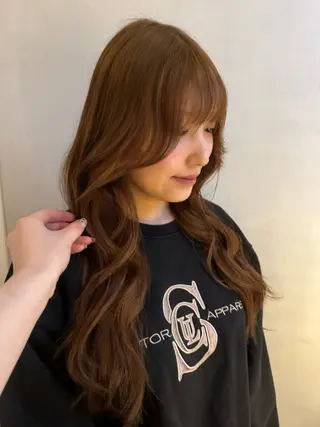 ロング カラー カラー特化/ブリーチ 梅田中崎町/あかりのヘアスタイル