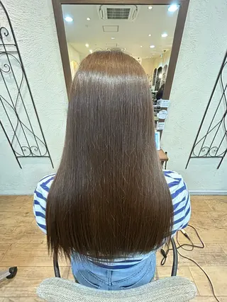 ロング カラー 眞鍋 祐人のヘアスタイル