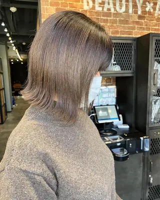 ショート カラー パーマ ヘアアレンジ メンズ キッズ ネイル マツエク・マツパ アイブロウ 久木原 ゆりのヘアスタイル