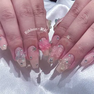 ネイル ️🫧もこ 艶感ネイル🫧のネイルデザイン
