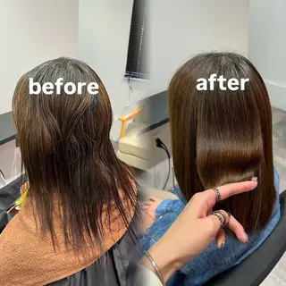 ミディアム パーマ baron.所属・庄内＊三国baron ANJUのヘアスタイル