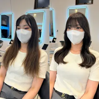 セミロング 伊勢崎/似合せカット 🇰🇷KEIGO‪のヘアスタイル