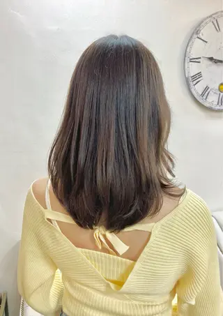 ミディアム 似合わせ×透明感 カラー🤍MAOのヘアスタイル