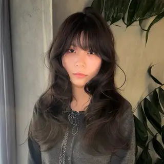 ロング カラー ベージュカラー/長岡 レイヤーカット/コウのヘアスタイル