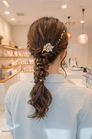 ヘアアレンジ ＭＩＹＵ/透明感 渋谷/ベージュカラーのヘアスタイル