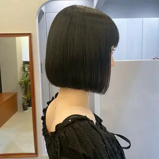 ショート ボブ/縮毛矯正/レイ ヤー♡Natsukiのヘアスタイル