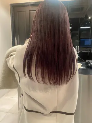 セミロング カラー パーマ riria/ボブ /透明感カラー🎀のヘアスタイル