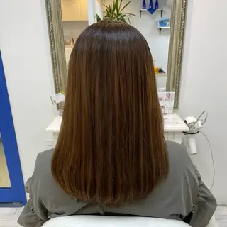 セミロング カラー ヘアアレンジ 町田 あみのヘアスタイル