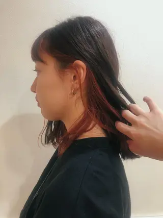 ミディアム カラー パーマ リリー /Men's/パーマのヘアスタイル