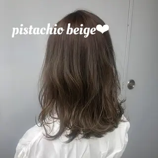 ミディアム カラー レイヤーカット 韓国ヘアayameのヘアスタイル