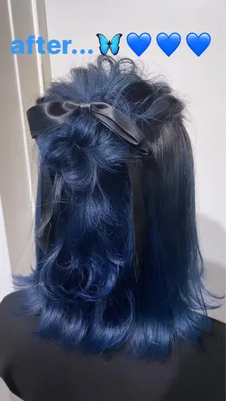 ミディアム サイレント美容師 アイリィのヘアスタイル
