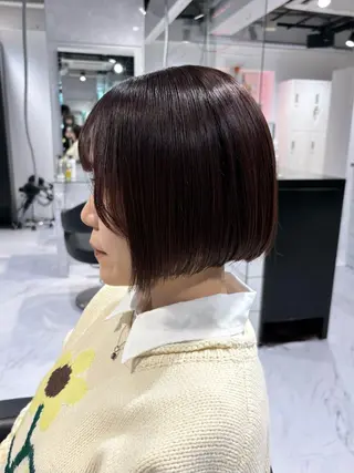 ショート カラー 表参道♡暗髪♡ 艶カラー♡アユミのヘアスタイル